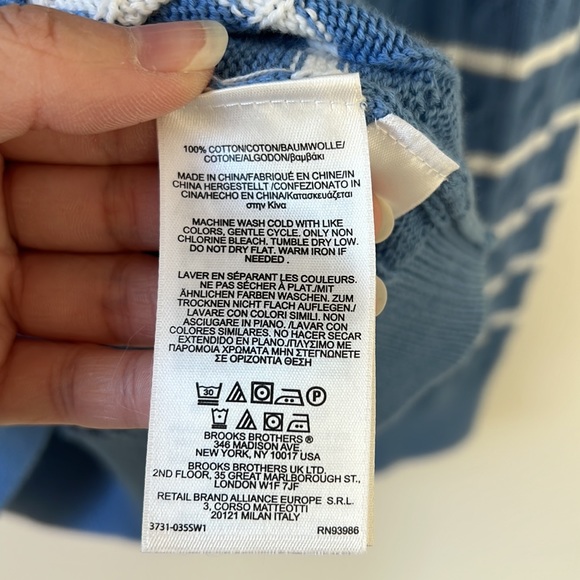 Brooks brothers blue cotton sweater - Picture 7 of 7